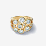 Versatile sleek gold bangle