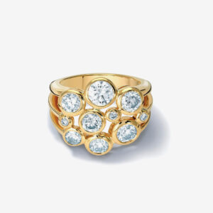 Versatile sleek gold bangle