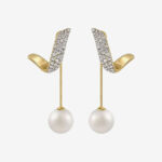 Taoya Geometric Pearl Earrings